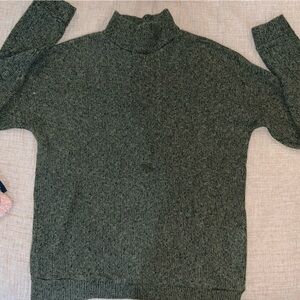 Forever 21 Forest Green Cowl Neck Sweater